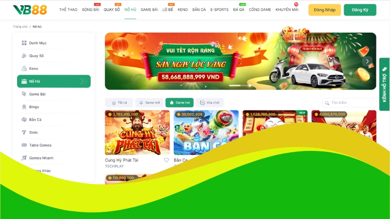 Slot game VB88 – Vòng quay may mắn Slot game VB88 – Vòng quay may mắn